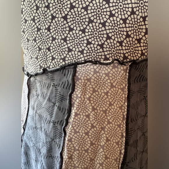 Bundle 3 for $10 DIDI gray patchwork beaded wrap top. - Picture 3 of 15